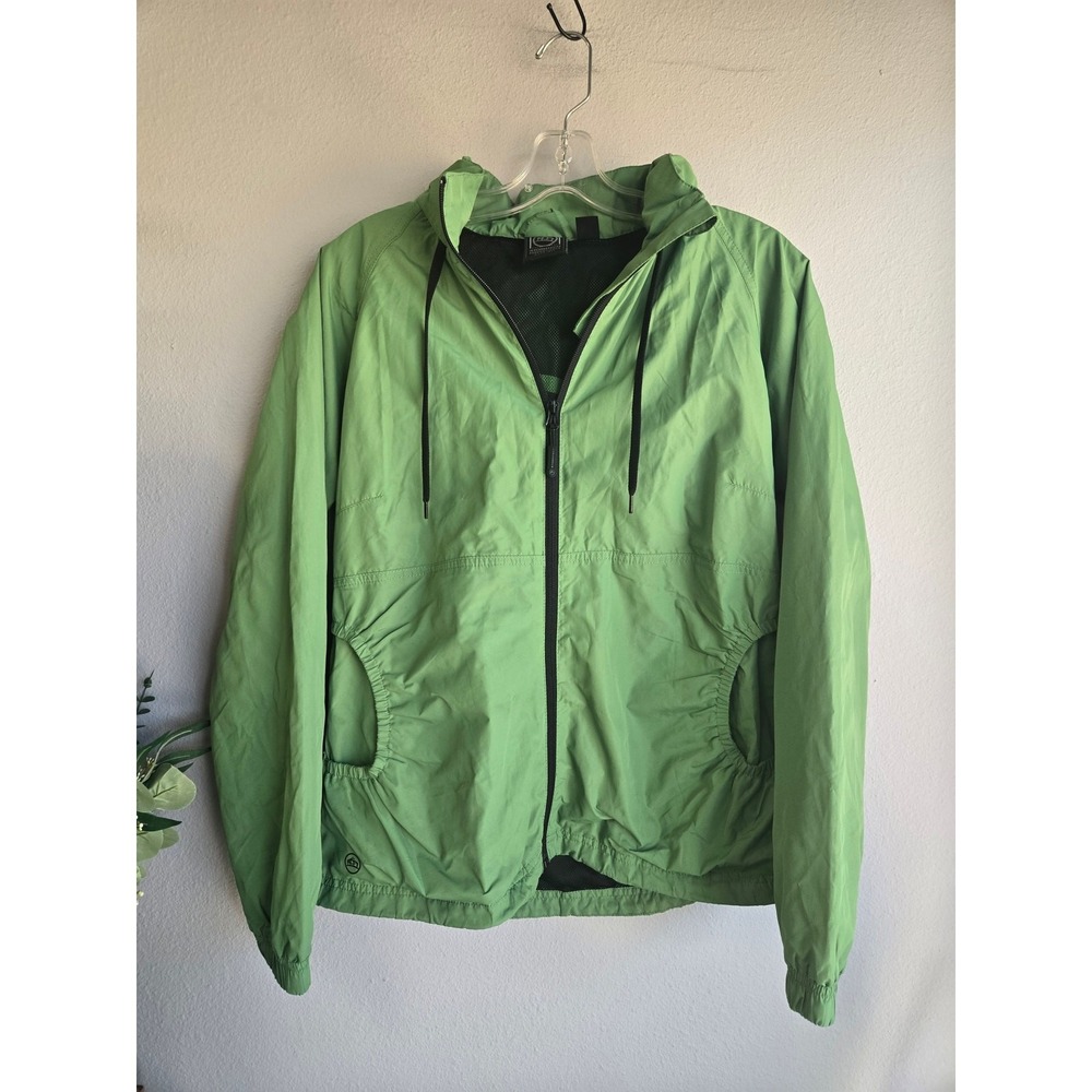 Stormtech Performance Waterproof Green Full Zip Windbreaker Jacket TRS-1W Medium